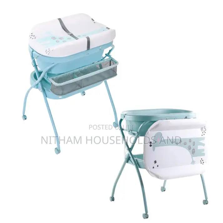 Foldable Baby Changing Table With Bathtub – Diaper Changing Station