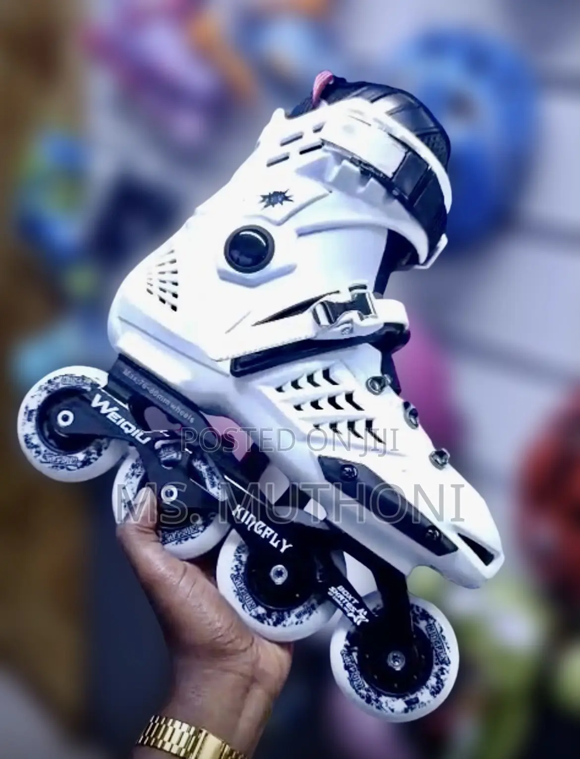 White White Kingfly Brand Inline Skates Size 40-44