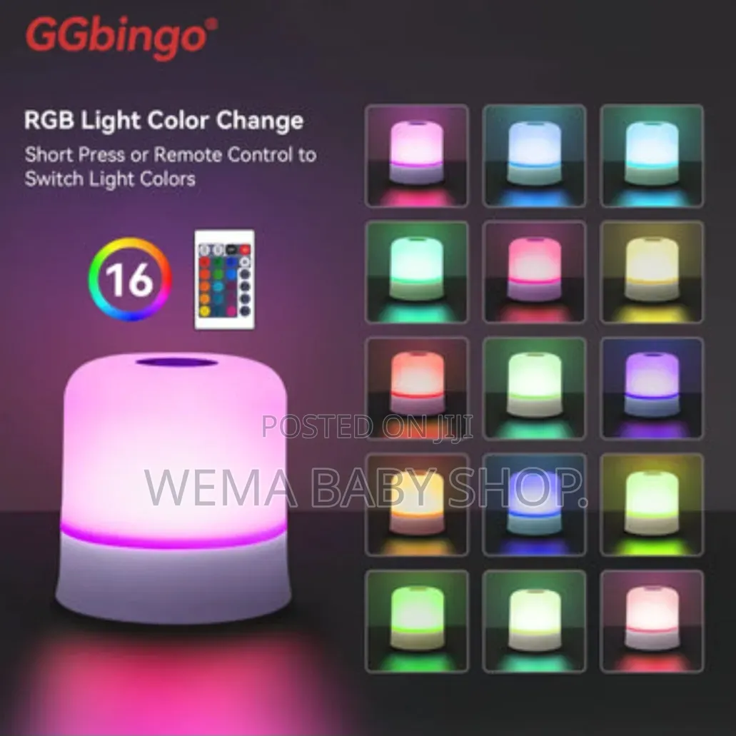 16 RGB Remote Controlled Smart Night Light/Breast Feeding Light