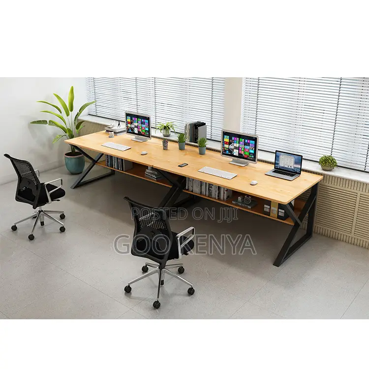 Study Table; Multi-Purpose Wooden Study Table With Durable Metal Frame