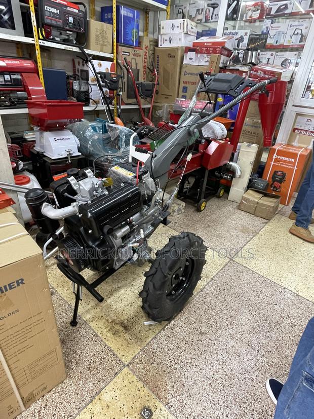 Premier 13hp Key Start Diesel Walking Tractor With Accessories