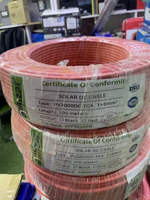 6mm X 100m Pv Solar Cable( Can Be Sold Per Metre)