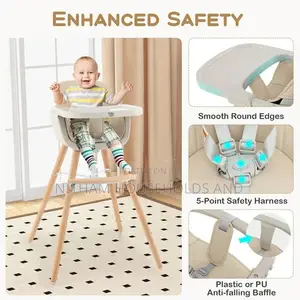 3-in-1 Convertible Baby High Chair