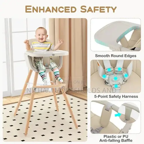 3-in-1 Convertible Baby High Chair