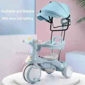 3-in-1 Kids Tricycle Stroller With Parent Handle