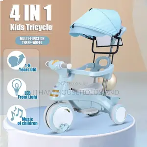 3-in-1 Kids Tricycle Stroller With Parent Handle