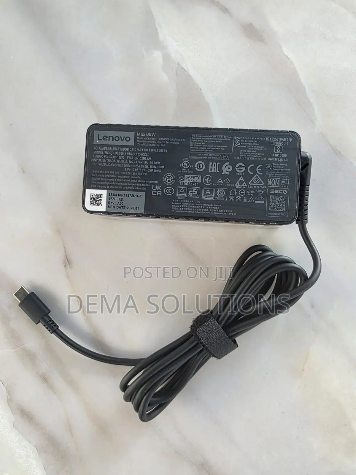 Lenovo Type C Original Charger 65w