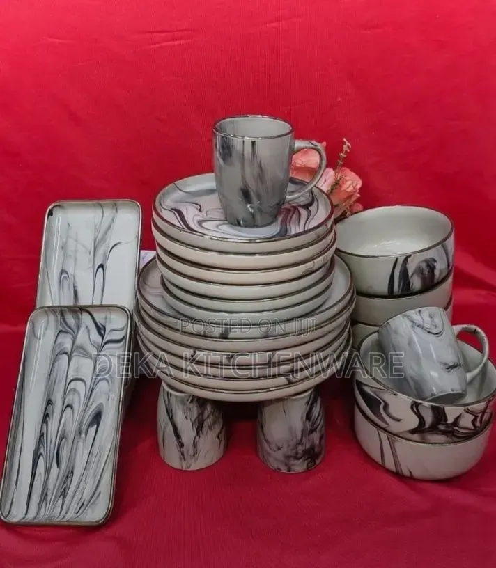 Marble Brown Dinnerset