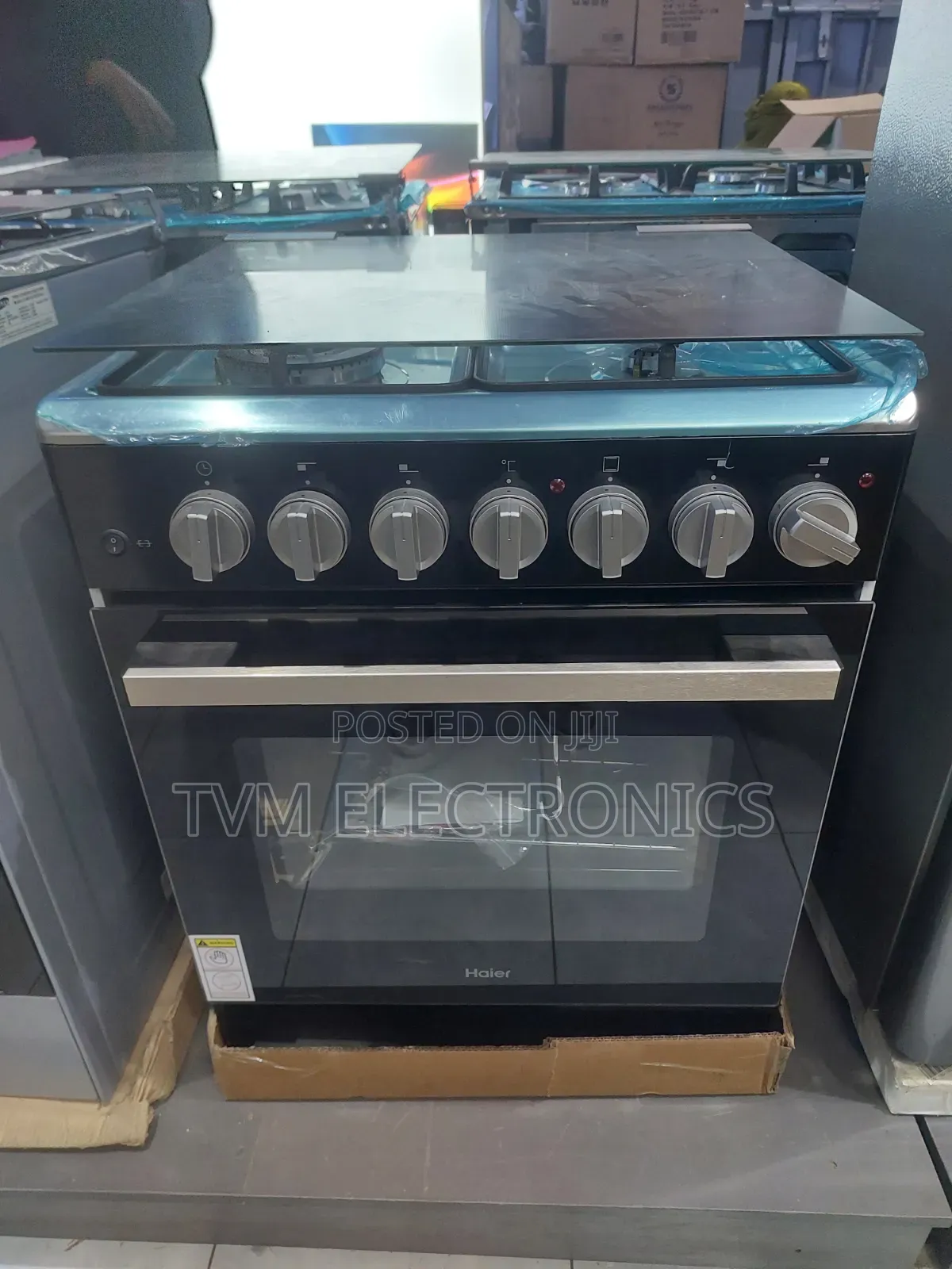 Haier 3 Gas + 1 Electric 60x60 Cooker Electric Oven - Hcr2031eed1