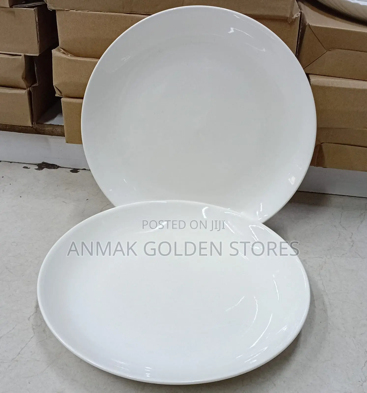 Plain White Ceramic Plates