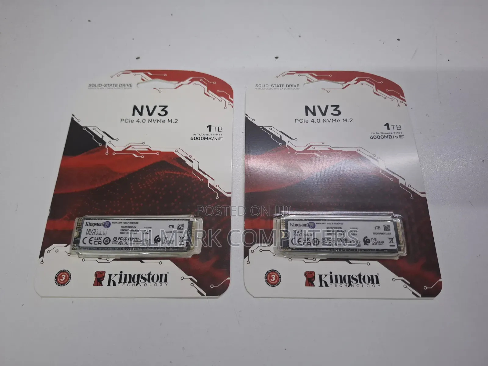 Kingston Nv3 1tb M.2 2280 Nvme SSD Pcie 4.0 Gen 4x4 Up to 6000mb/S