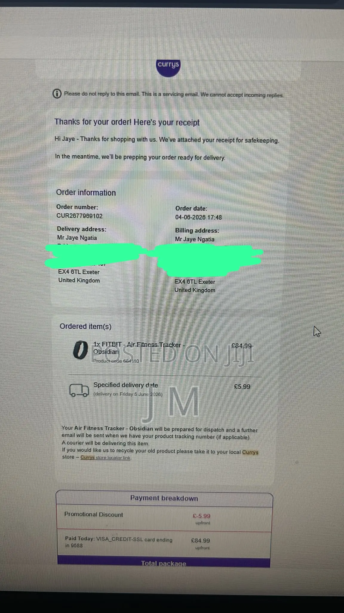 Google Fitbit Air