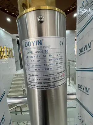 4sd3/50 Doyin 5.5hp 338m Head Three Phase Submersible Water Pump