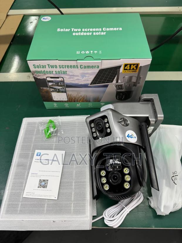 4g Solar Powered Double Lenses CCTV Camera