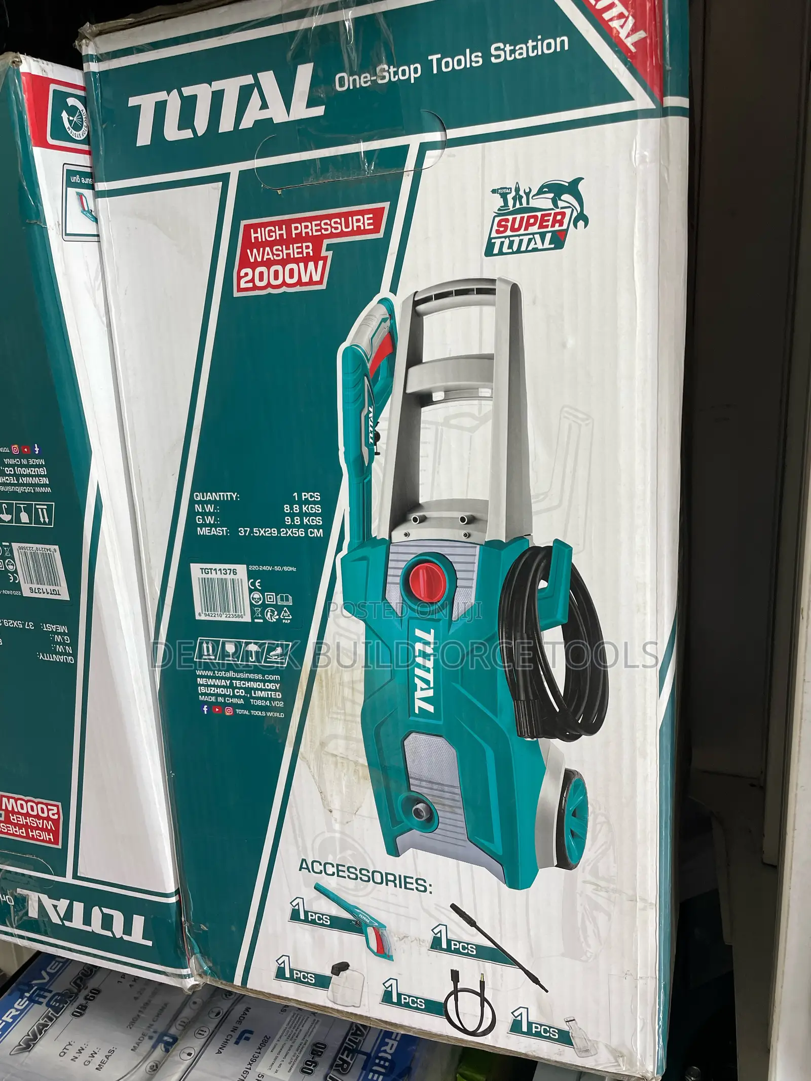 Total 2000w Electric High Pressure Washer Machine
