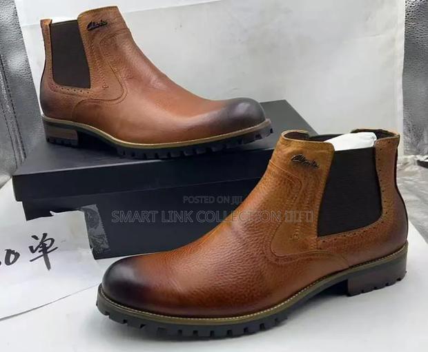 Clarks Brown Leather Boots