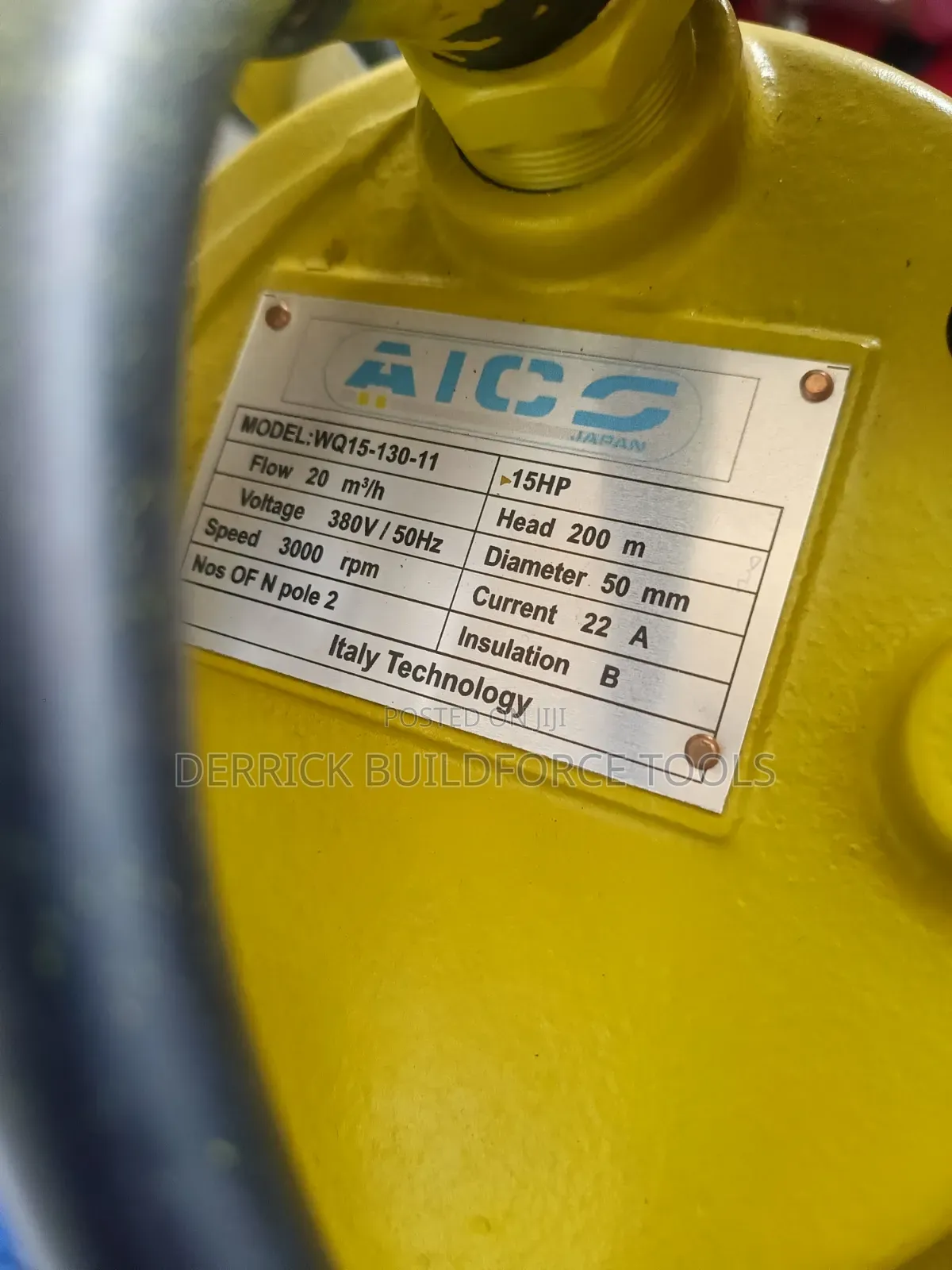 Aico 15hp 200m Three Phase Sewage Submersible Pump