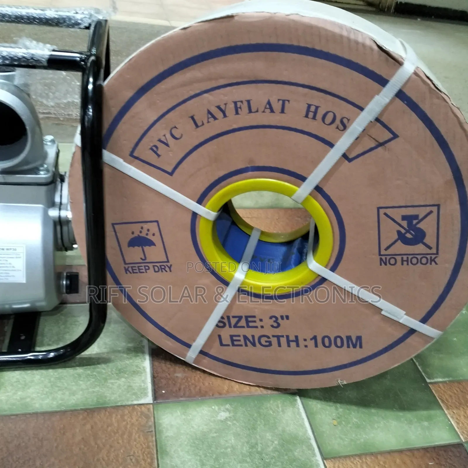 3" Agricultural Water Pump Petrol Engine + 100 Metres Delivery Pipe