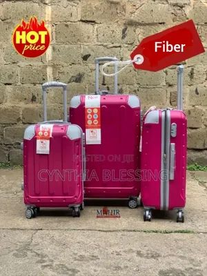 Fiber Suitcase Pink Suitcase