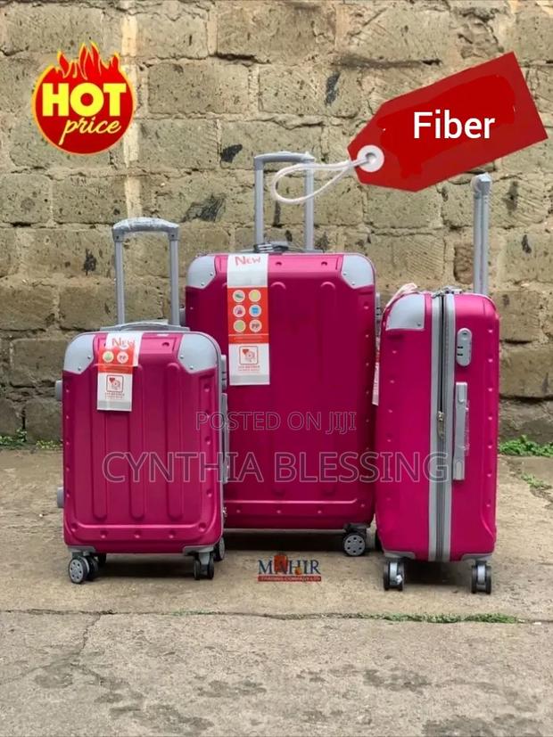 Fiber Suitcase Pink Suitcase