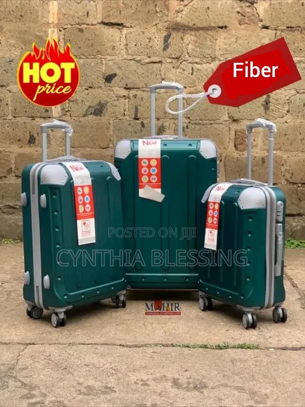 Fiber Suitcase Green Suitcase