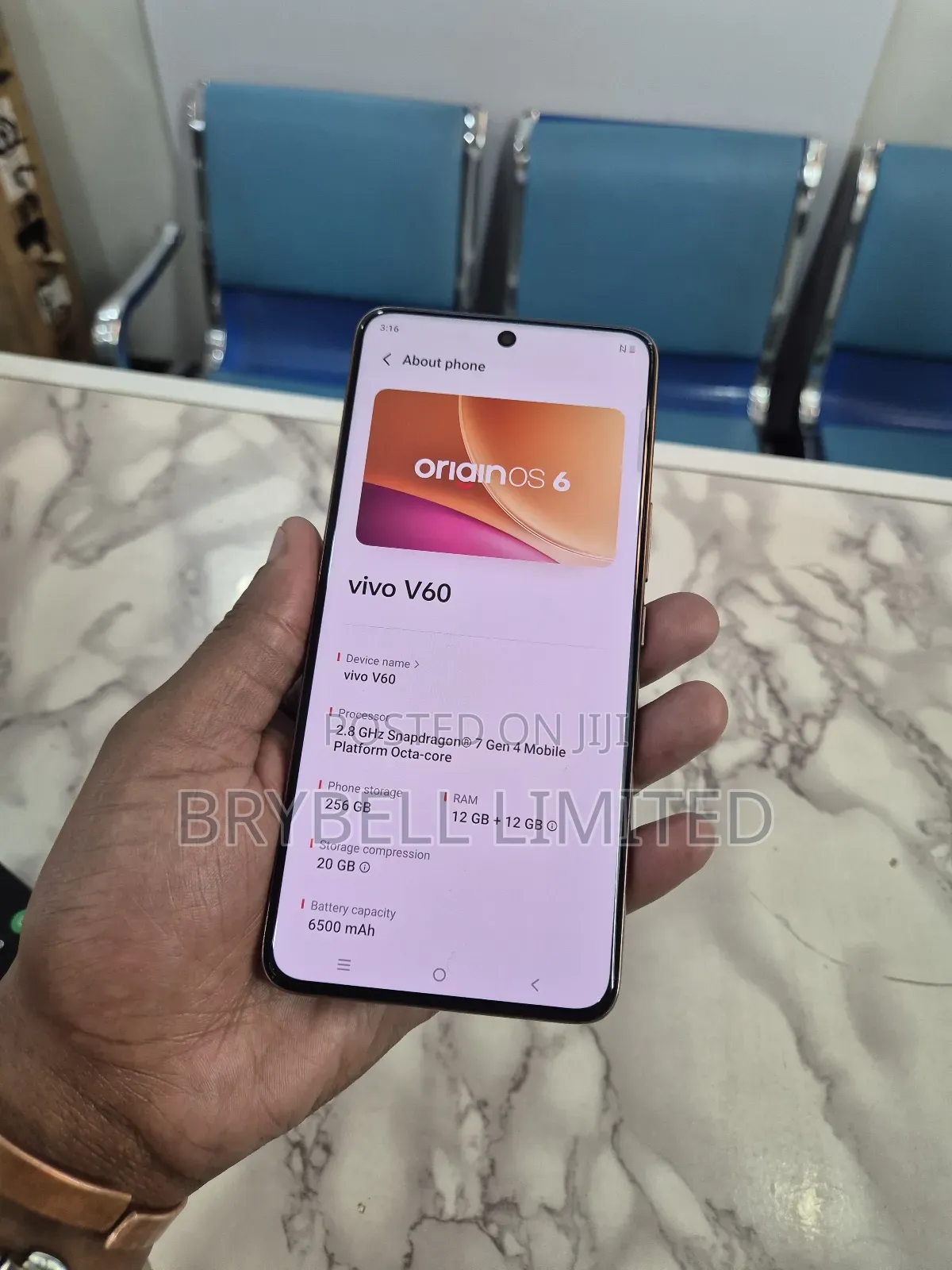 Vivo V60 256 GB Gray
