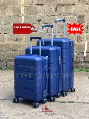 Unbreakable Suitcase Navy Blue Travel Bag