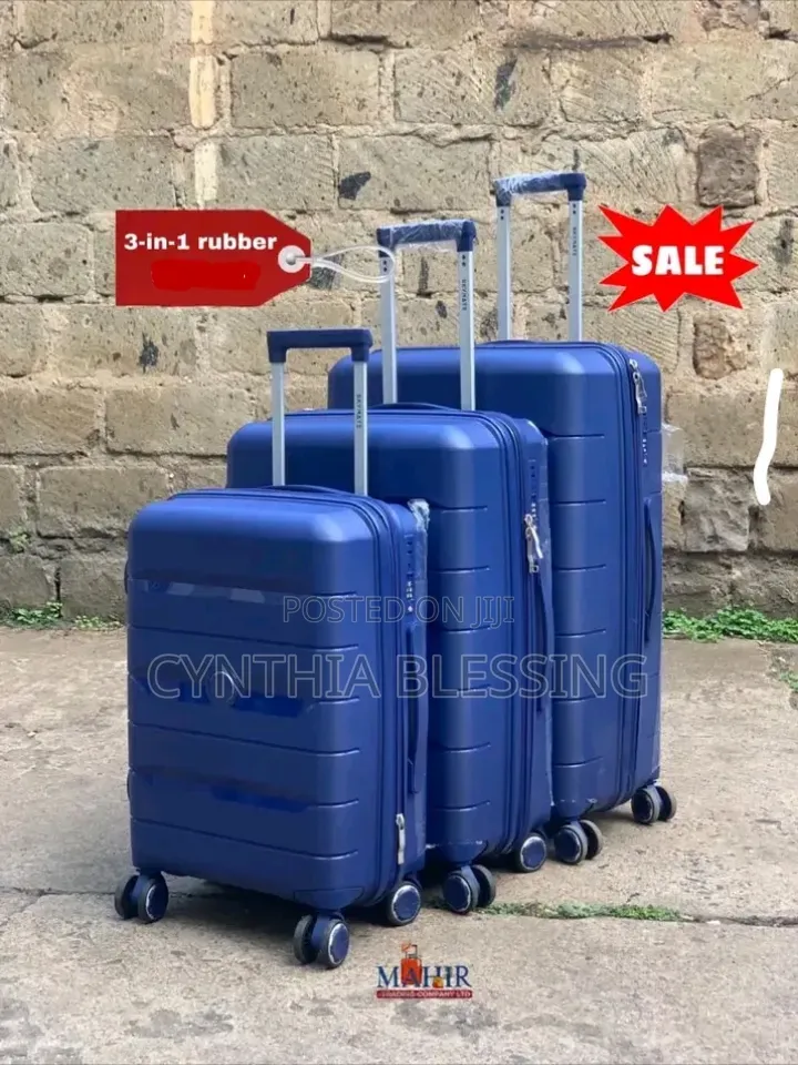 Unbreakable Suitcase Navy Blue Travel Bag
