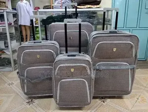 4 in 1 Fabric Suitcase Fabric Bags Multicolored Set
