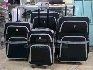 4 in 1 Fabric Suitcase Fabric Bags Multicolored Set