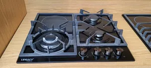 Legacy Hob 3 Gas Burners +1 Infrared Electric With Gas Sensor ,Wok