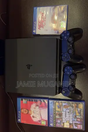 Ps4 Slim [1tb] + 3 Discs (Gta V, NFS Payback, Fifa 20)