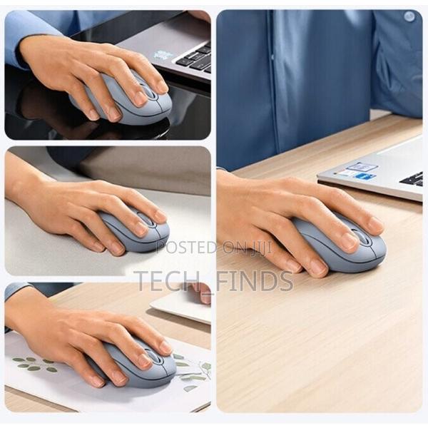 Ugreen 2.4g Wireless Mouse Dusty Blue - Mu105 - thumbnail 2