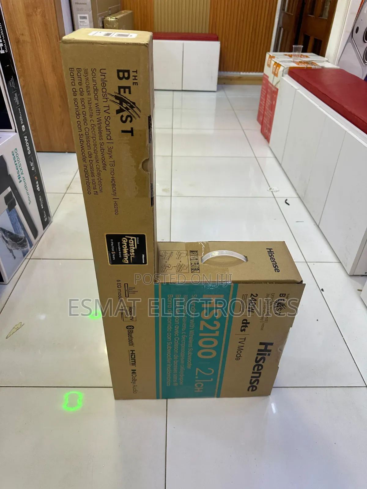 Hisense Hs2100 2.1ch 240w Soundbar With Wireless Subwoofer