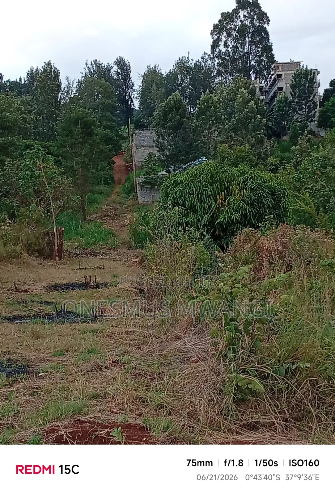 50 by 100 Residential/Commercial Plot for Sale in Mukuyu Muranga