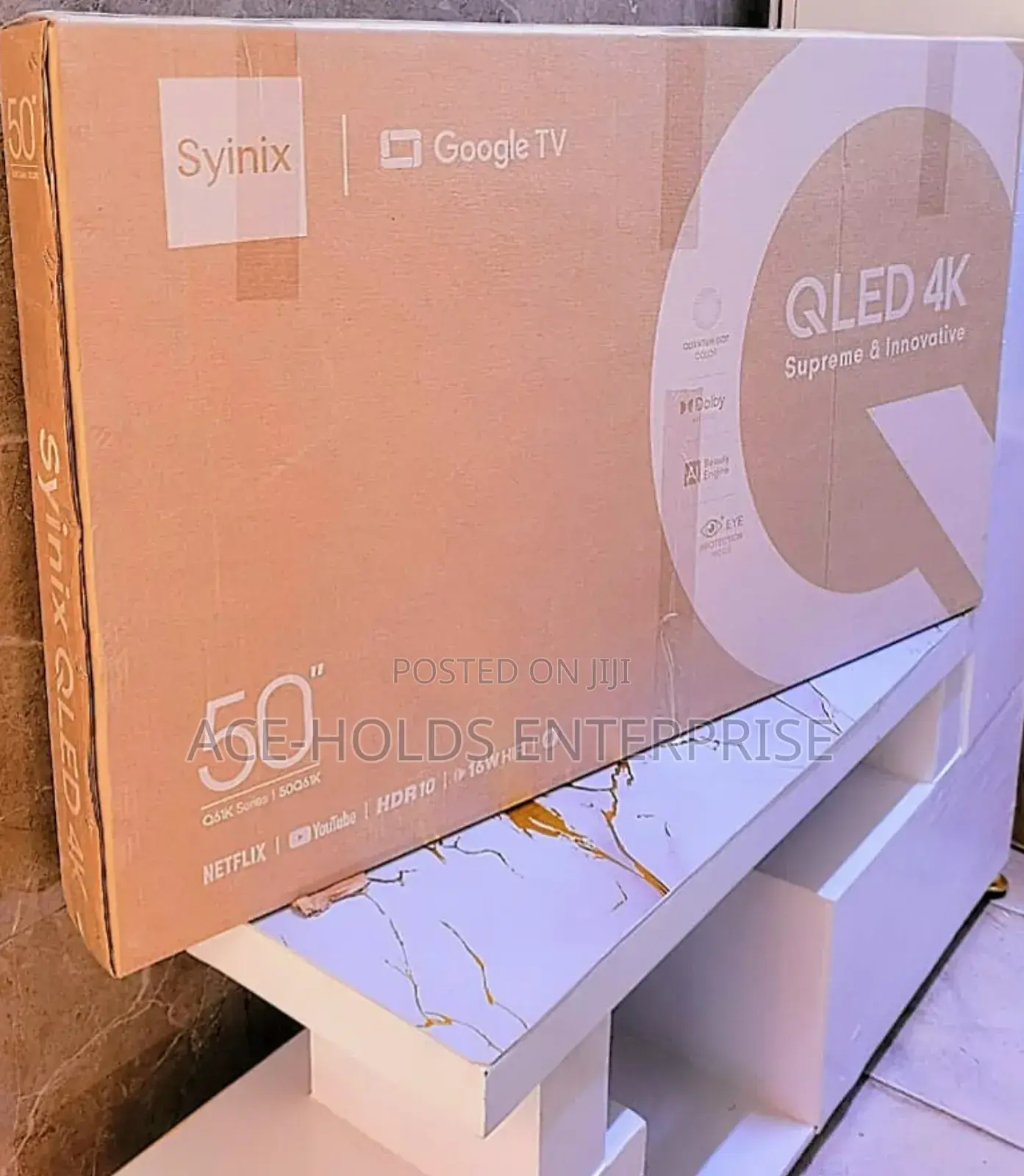 Syinix Q61k Smart Google Powered Tv - 50" Inches (16w Hifi) Qled