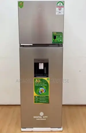 Syinix 257 Litres 2 Door Fridge - External Dispenser (Built-in Guard)