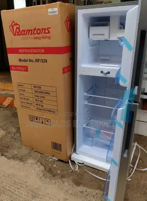 Ramtons Fridge Double Door 188 Litres No Frost - Rf/329 (Inox)