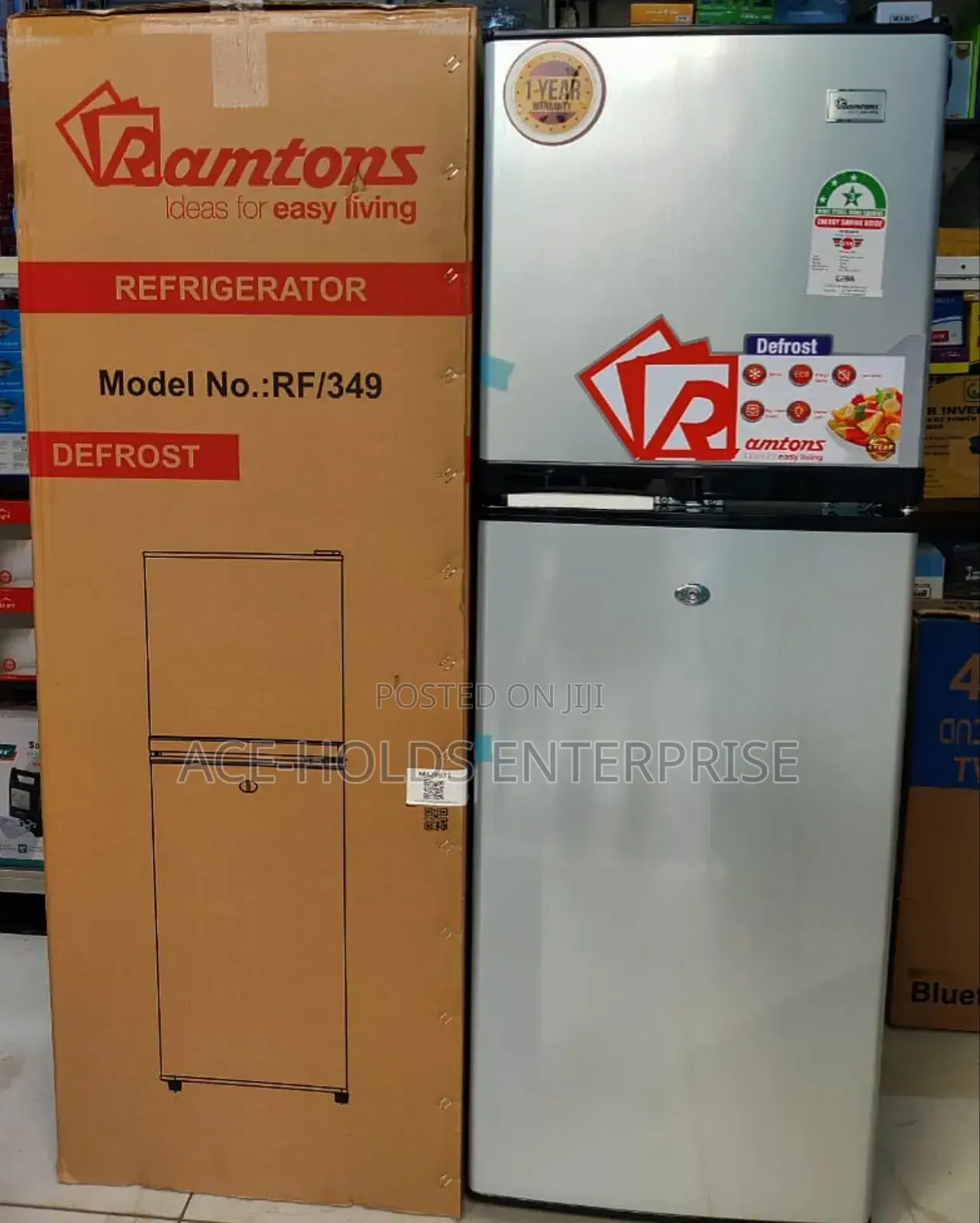 Ramtons Fridge 2 Door 138 Litres (Rf349) - Defrost