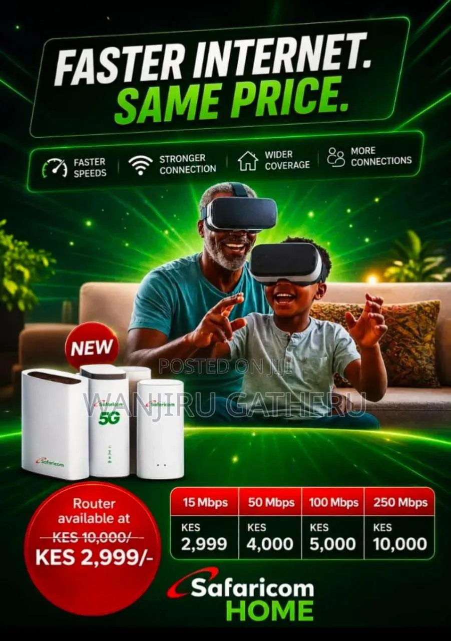 Safaricom 5g Router Come With Free Power Back Up