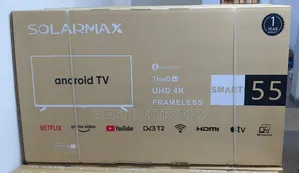 Solarmax 55 Inches Uhd Smart Android Tv Frameless