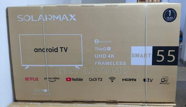 Solarmax 55 Inches Uhd Smart Android Tv Frameless