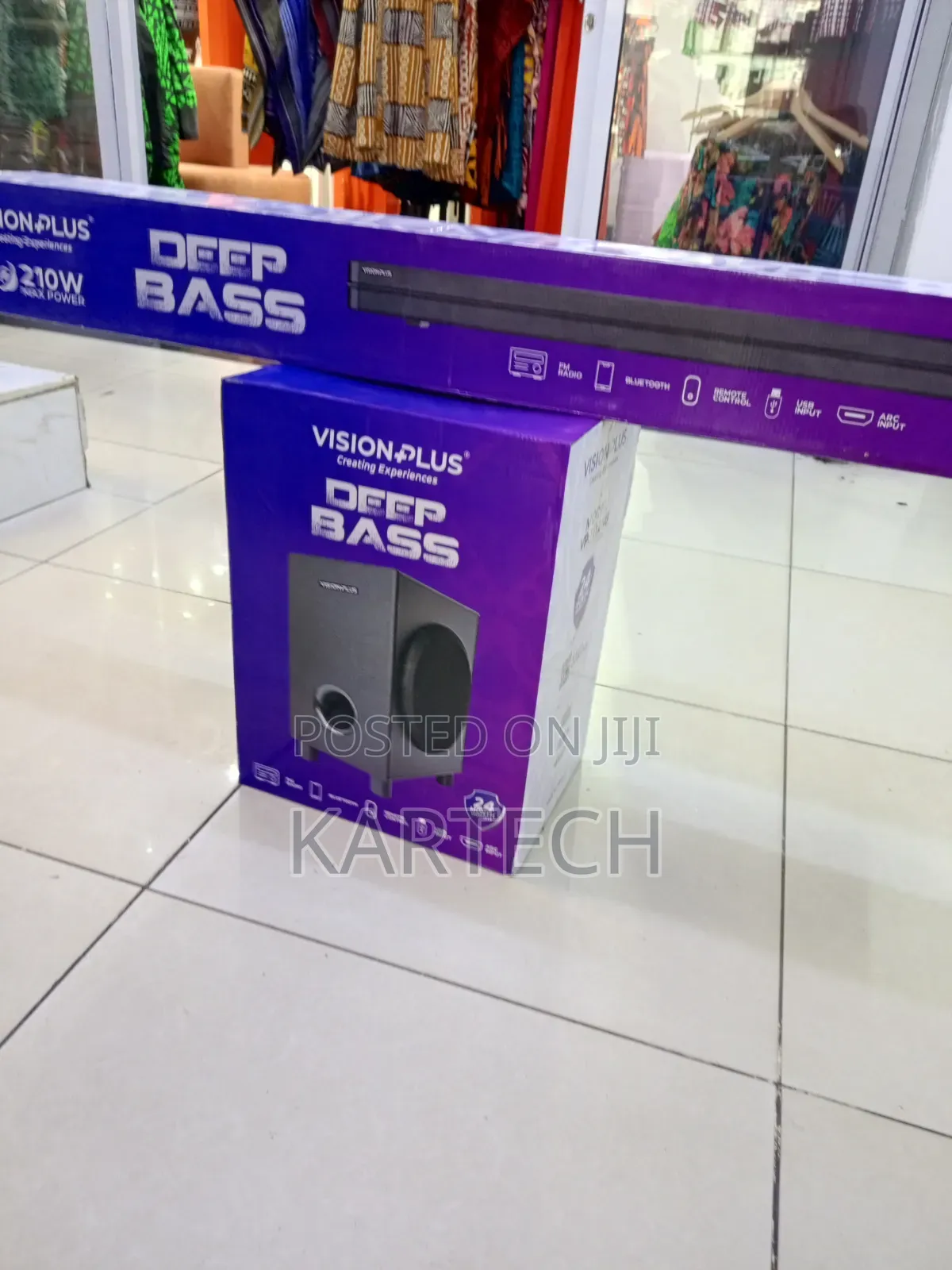 Vision Plus Deep Bass 210w 2112sb 2.1 Soundbar With Wireless Subwoofer