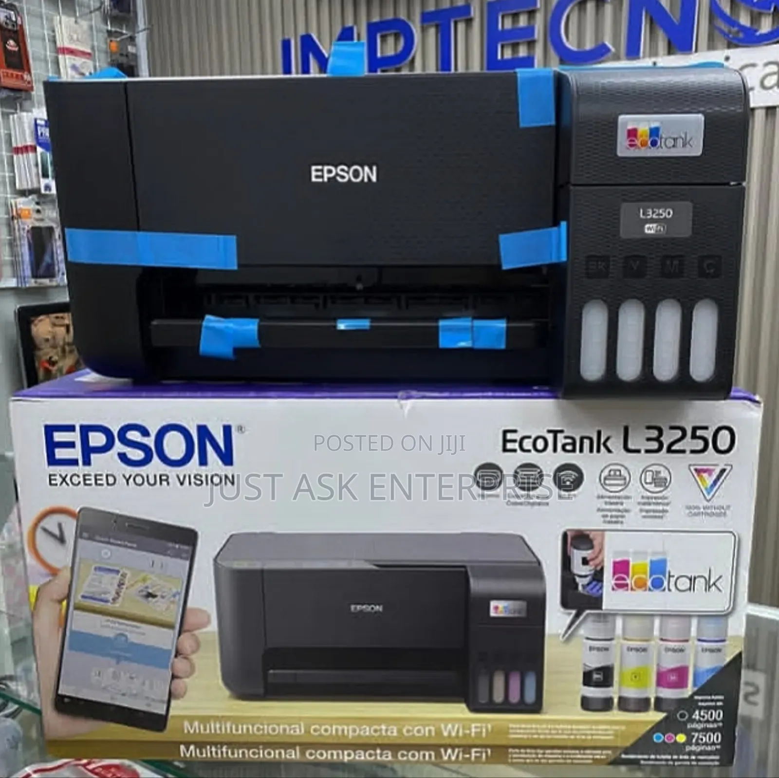 Epson Eco-Tank (L3250) A4 Wifi Wireless All-in-One Ink Tank Printer