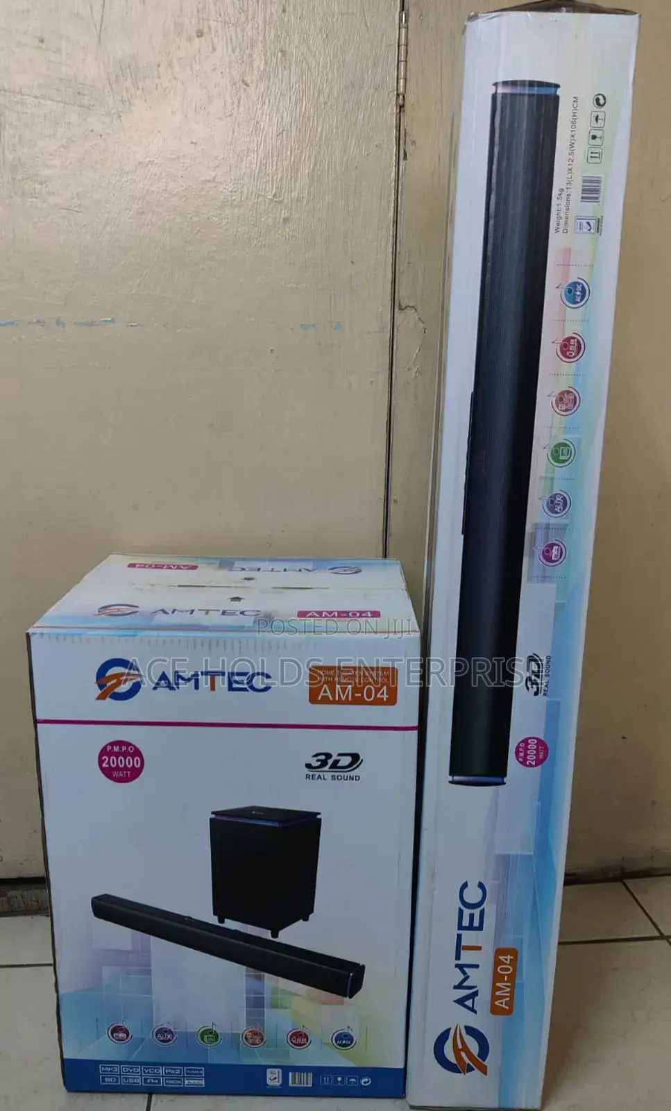 Amtec Soundbar Am04 2.1ch - 3d Real Sound System