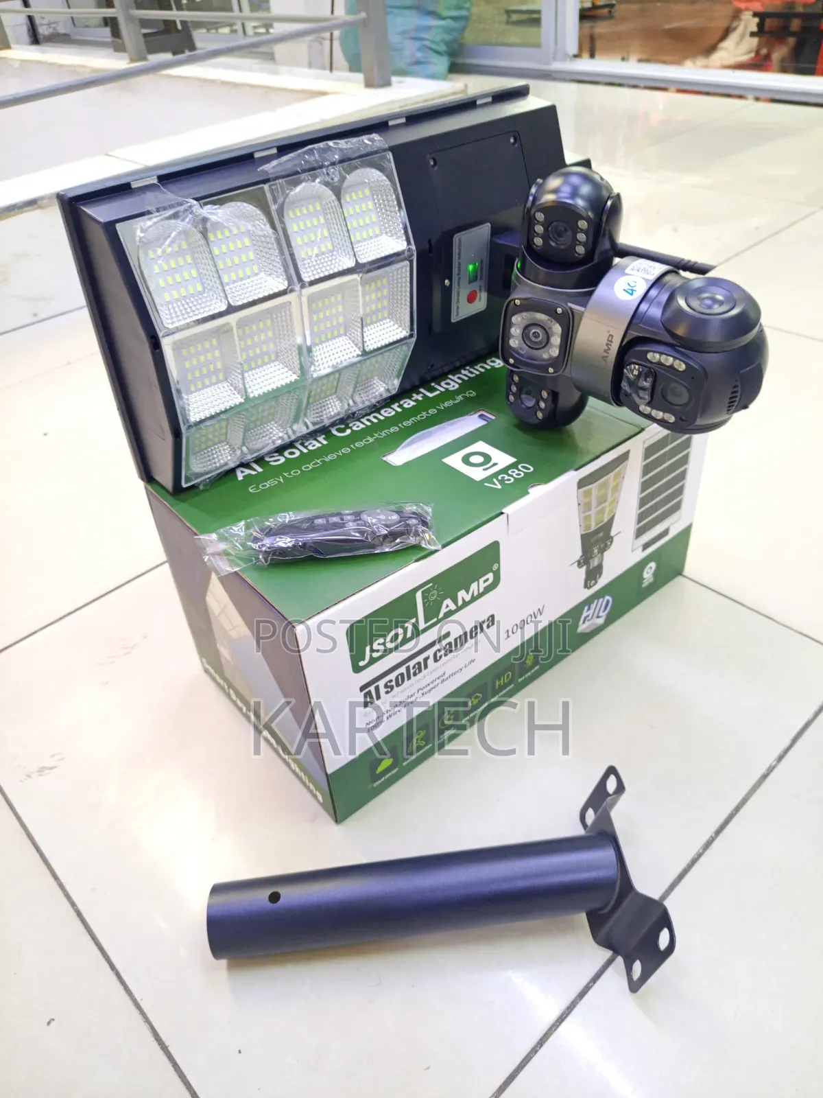 Jsotlamp V380 Ai Solar Camera 1000w Outdoor Security Street Light
