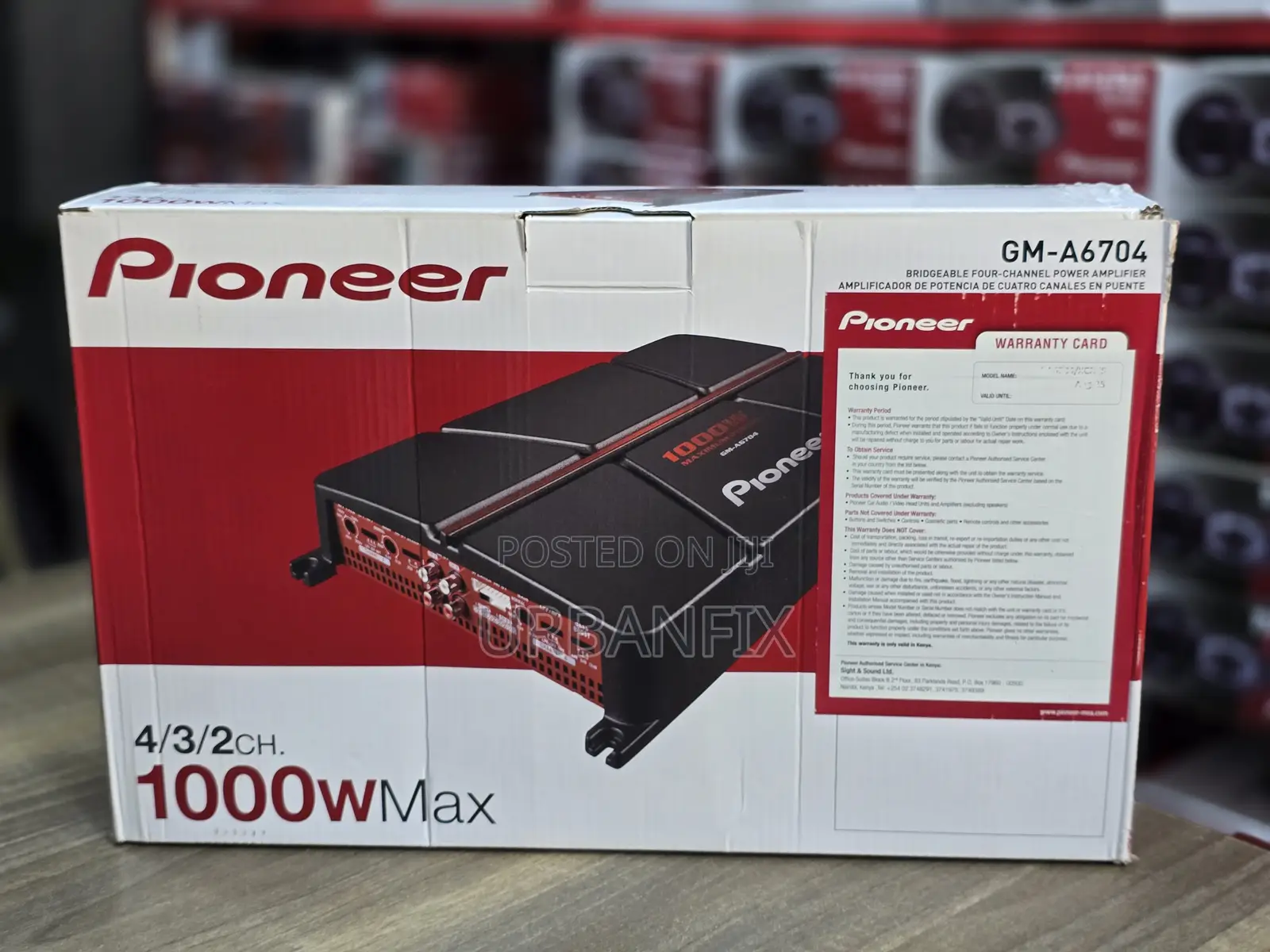 Pioneer Gm-a6704 1000watts Bridgeable 4-channel Car Amplifier