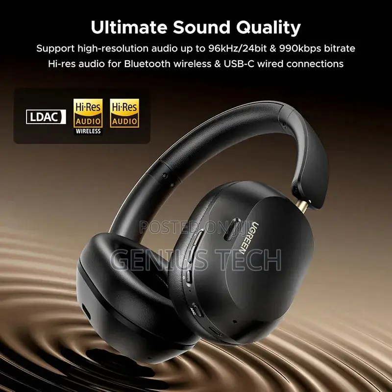 Ugreen Hitune Max5c Hybrid Anc Headphones (Hp203) – Black