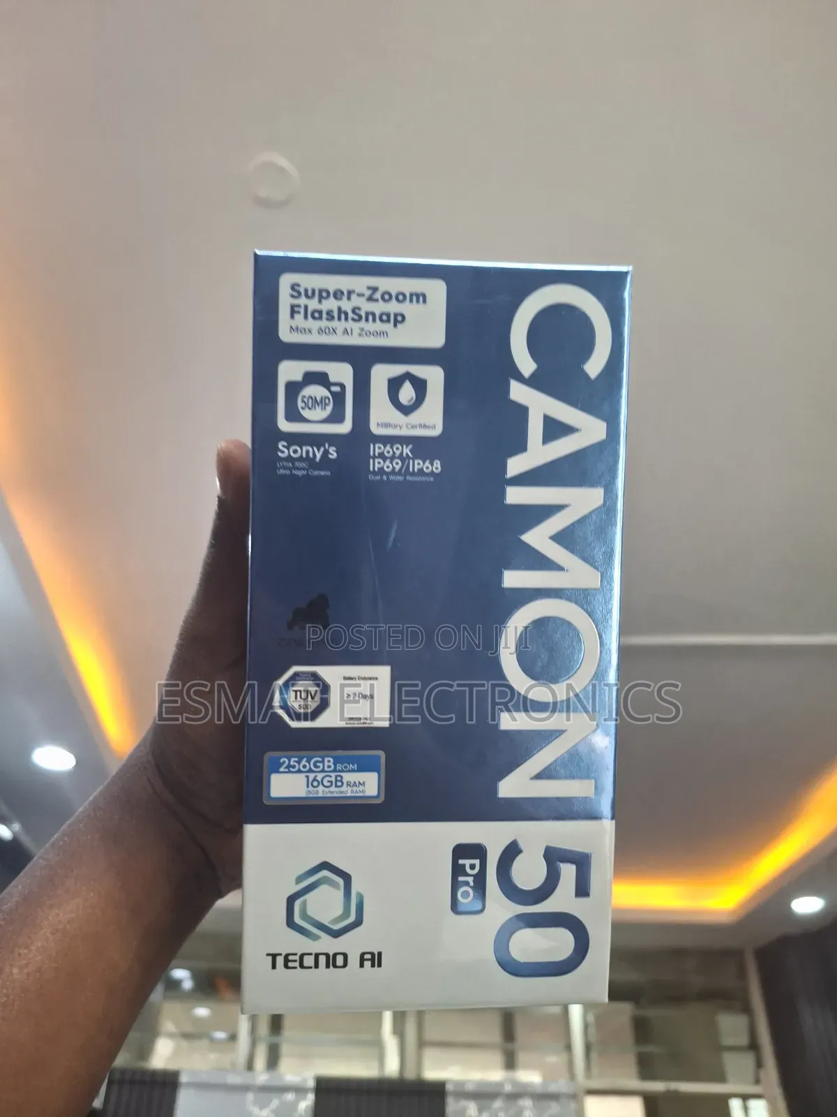 New Tecno Camon 50 Pro 256 GB Black