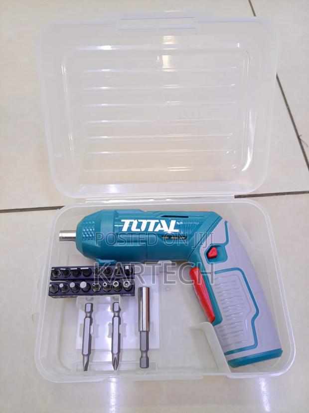 Total Cordless Electric Screwdriver Kit With Precision Bits - main view